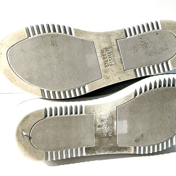 Eileen Fisher | Women's Grey Telly Stretch Knit Slip-On Wedge Heel Sandals Sz 6 - Picture 15 of 16